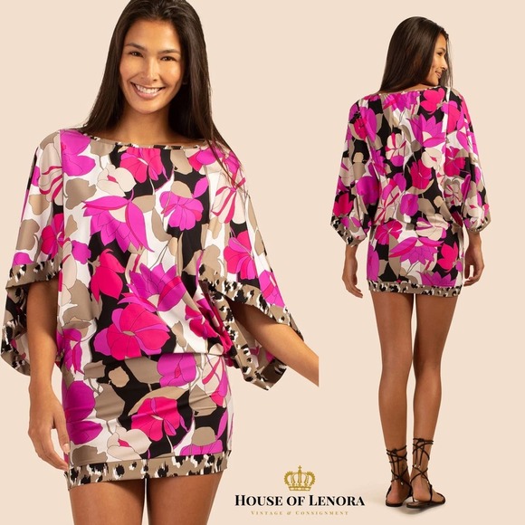 NWT Trina Turk Lynx Swim Tunic, X-Small, DD0496 - Picture 9 of 12